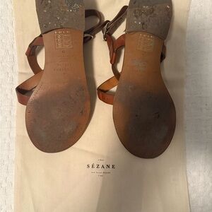Sezane Leather Sandal